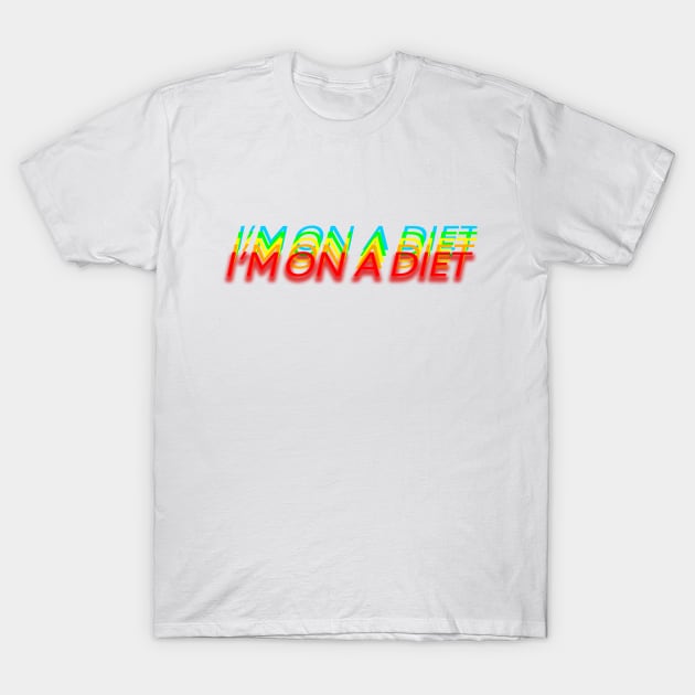 I'm on Diet Funny Speech T-Shirt by ITsangim